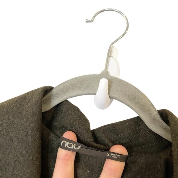 Nau Wool Moto Blazer Jacket Contemporary Double Breasted Twilightcore Green S - Picture 6 of 8